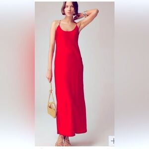 Elegant Red Maxi Dress
